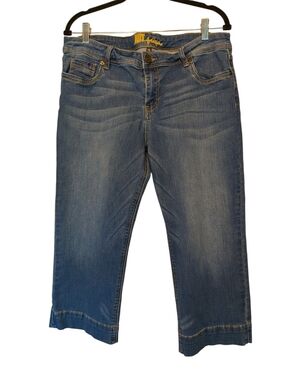 Kut from the Kloth Womens Size 14 Medium Blue Cropped Straight Leg Jeans
